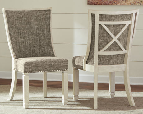 Bolanburg Antique White Dining Table and 10 Chairs from Ashley Furniture - Luna Furniture