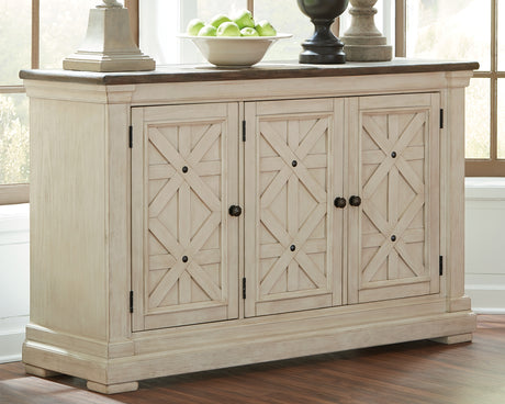 Bolanburg Antique White Dining Table and 10 Chairs from Ashley Furniture - Luna Furniture