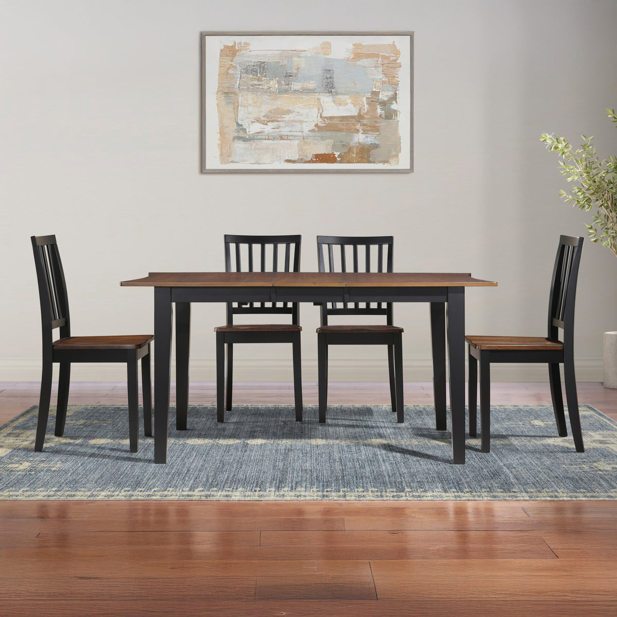 Joplin Walnut/Ebony Dining Room Set from Steve Silver - Luna Furniture