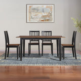 Joplin Walnut/Ebony Dining Room Set from Steve Silver - Luna Furniture
