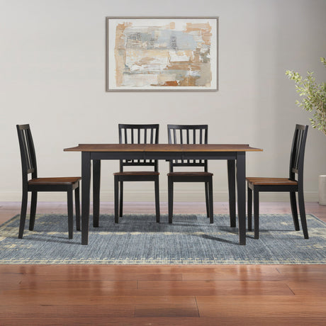 Joplin Walnut/Ebony Dining Room Set from Steve Silver - Luna Furniture