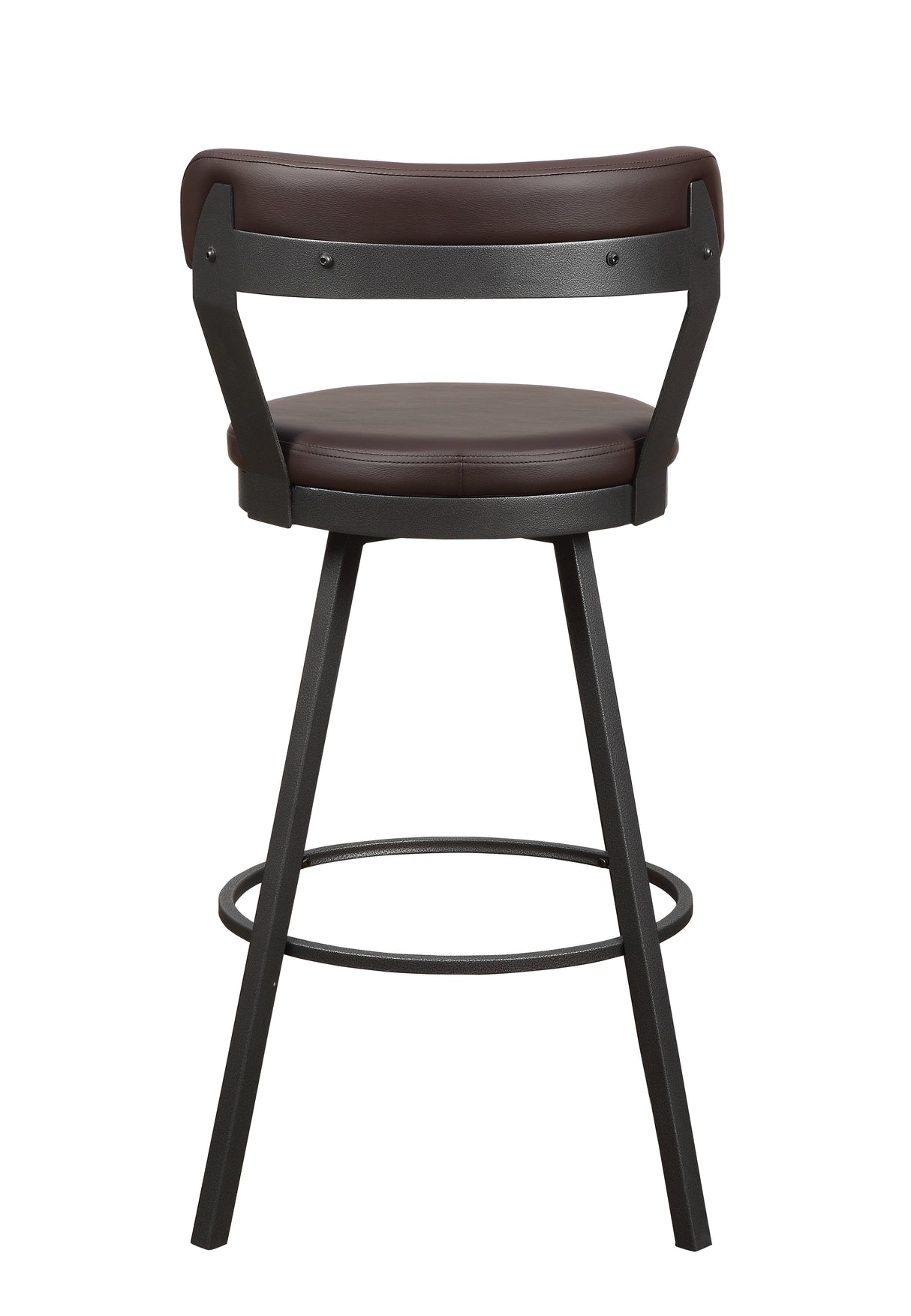 Appert Brown/Dark Gray Swivel Pub Height Chair, Set of 2 from Homelegance - Luna Furniture