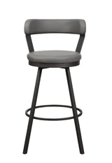 Appert Gray/Dark Gray Swivel Pub Height Chair from Homelegance - Luna Furniture