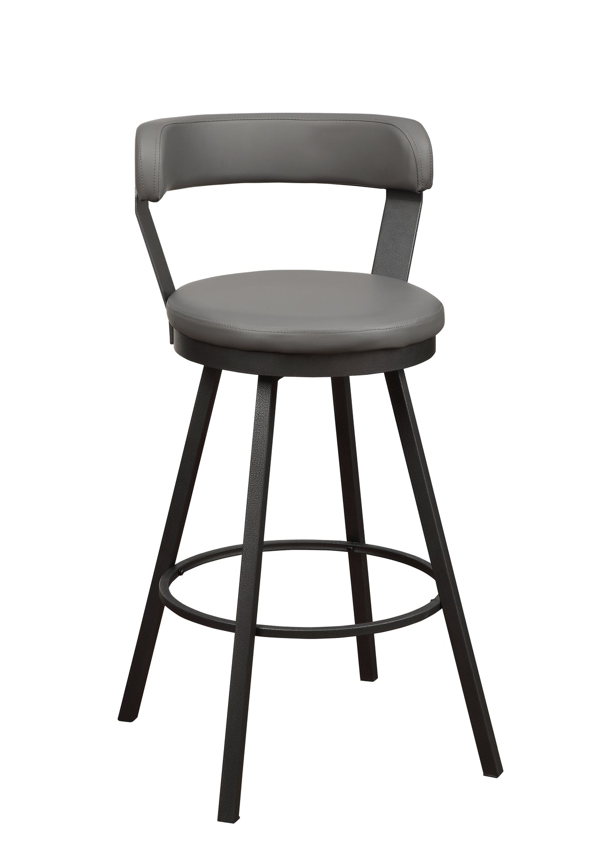 Appert Gray/Dark Gray Swivel Pub Height Chair from Homelegance - Luna Furniture