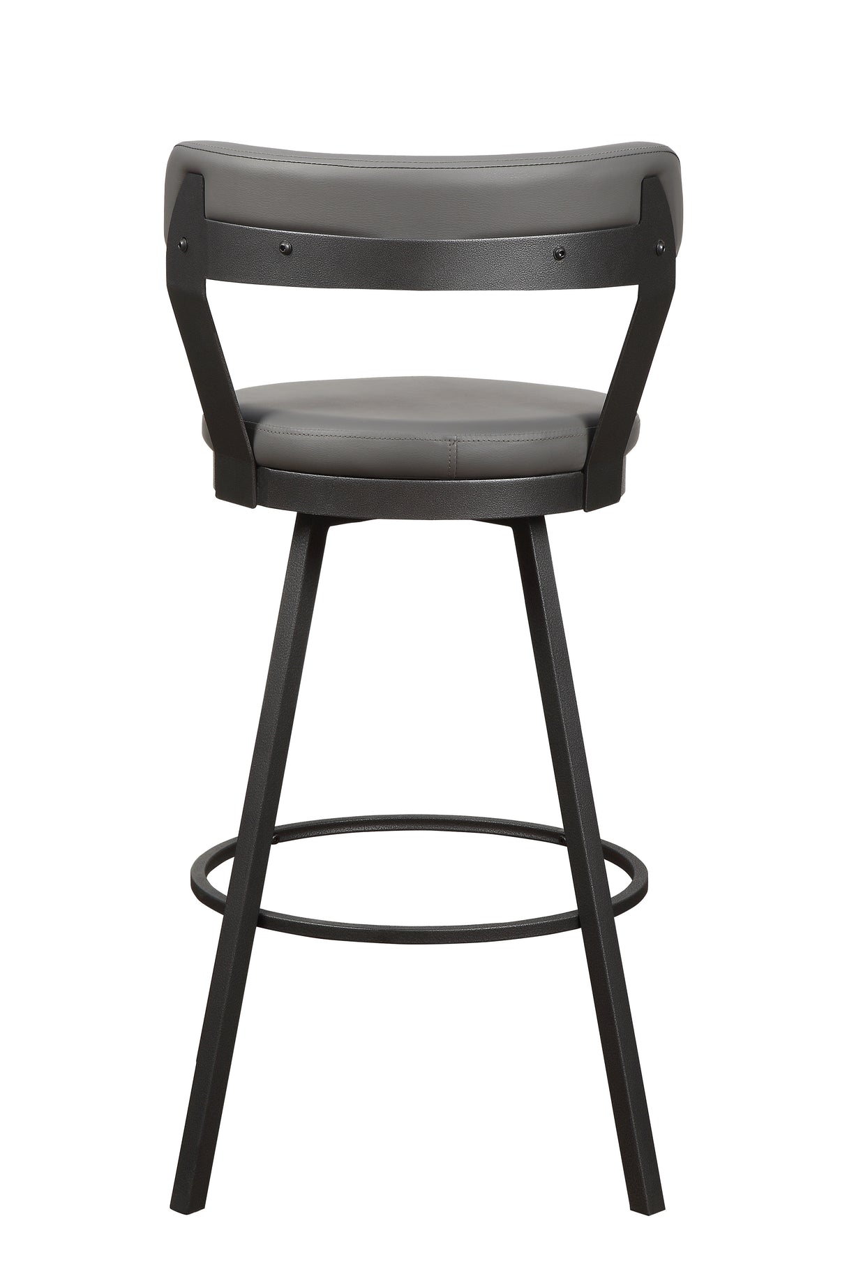 Appert Gray/Dark Gray Swivel Pub Height Chair from Homelegance - Luna Furniture