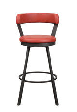 Appert Red/Dark Gray Swivel Pub Height Chair, Set of 2 from Homelegance - Luna Furniture