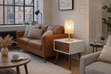 Arcana Table Lamp - Oak - Natural from Ashcroft Furniture - Luna Furniture