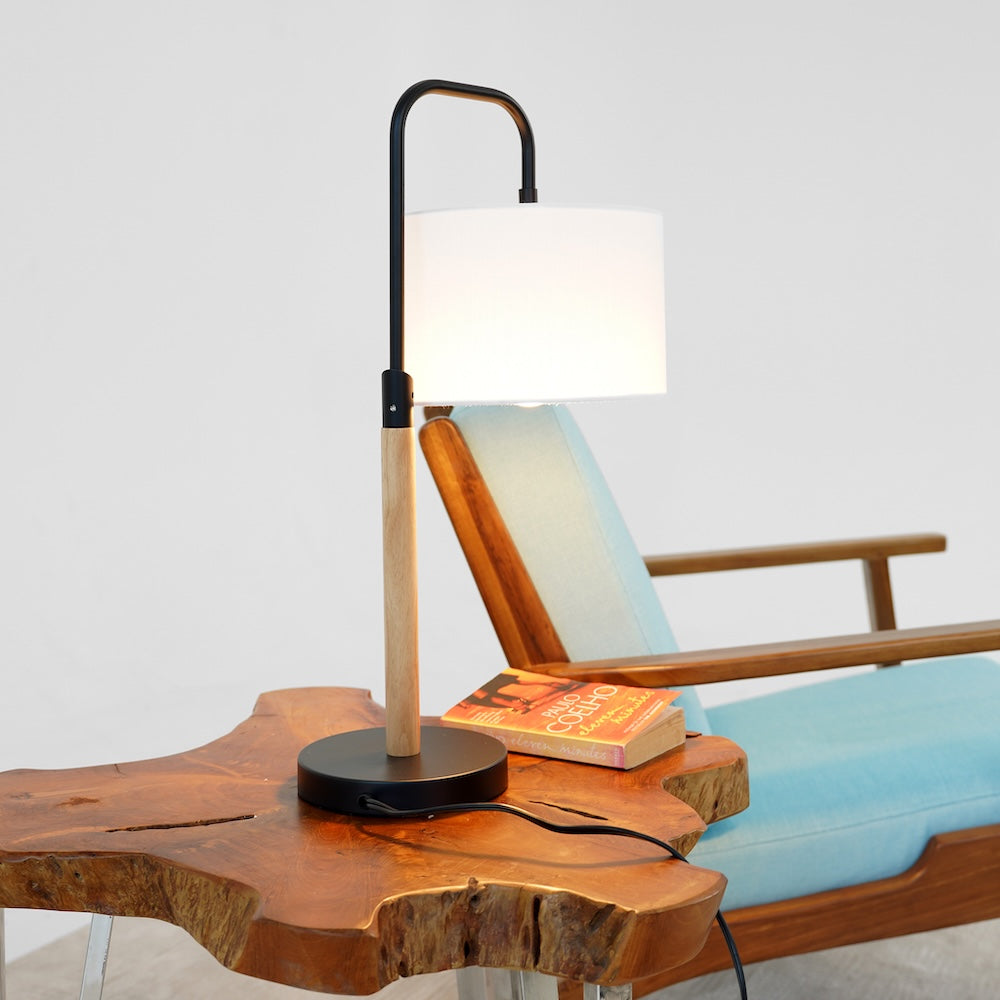 Arcus Paniz Simple Table Lamp with Cylinder Shade from Ashcroft Furniture - Luna Furniture