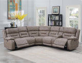 Aria Desert Sand 3-Piece Dual-Power Reclining Sectional from Steve Silver - Luna Furniture