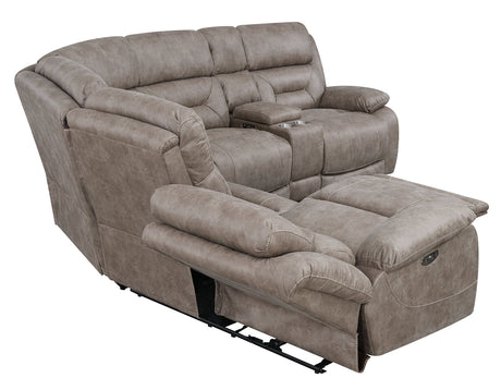 Aria Desert Sand 3-Piece Dual-Power Reclining Sectional from Steve Silver - Luna Furniture