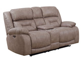 Aria Desert Sand 3-Piece Dual Power Reclining Living Room Set from Steve Silver - Luna Furniture