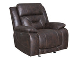 Aria Saddle Brown Dual-Power Recliner from Steve Silver - Luna Furniture