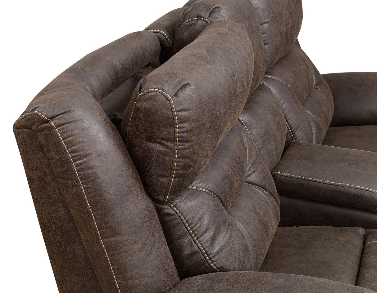 Aria Saddle Brown Dual-Power Recliner from Steve Silver - Luna Furniture