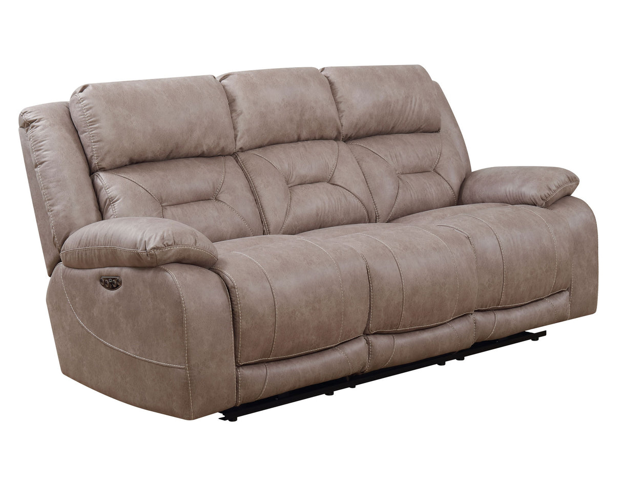 Aria Desert Sand Dual Power Reclining Sofa from Steve Silver - Luna Furniture