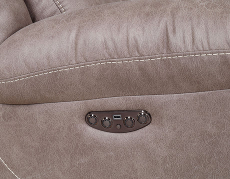 Aria Desert Sand Dual Power Reclining Sofa from Steve Silver - Luna Furniture