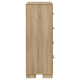 Arielle Light Oak 4-Drawer Bedroom Chest of Drawers from Coaster - Luna Furniture