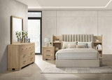Arielle Light Oak 4-Piece Queen Bedroom Set from Coaster - Luna Furniture