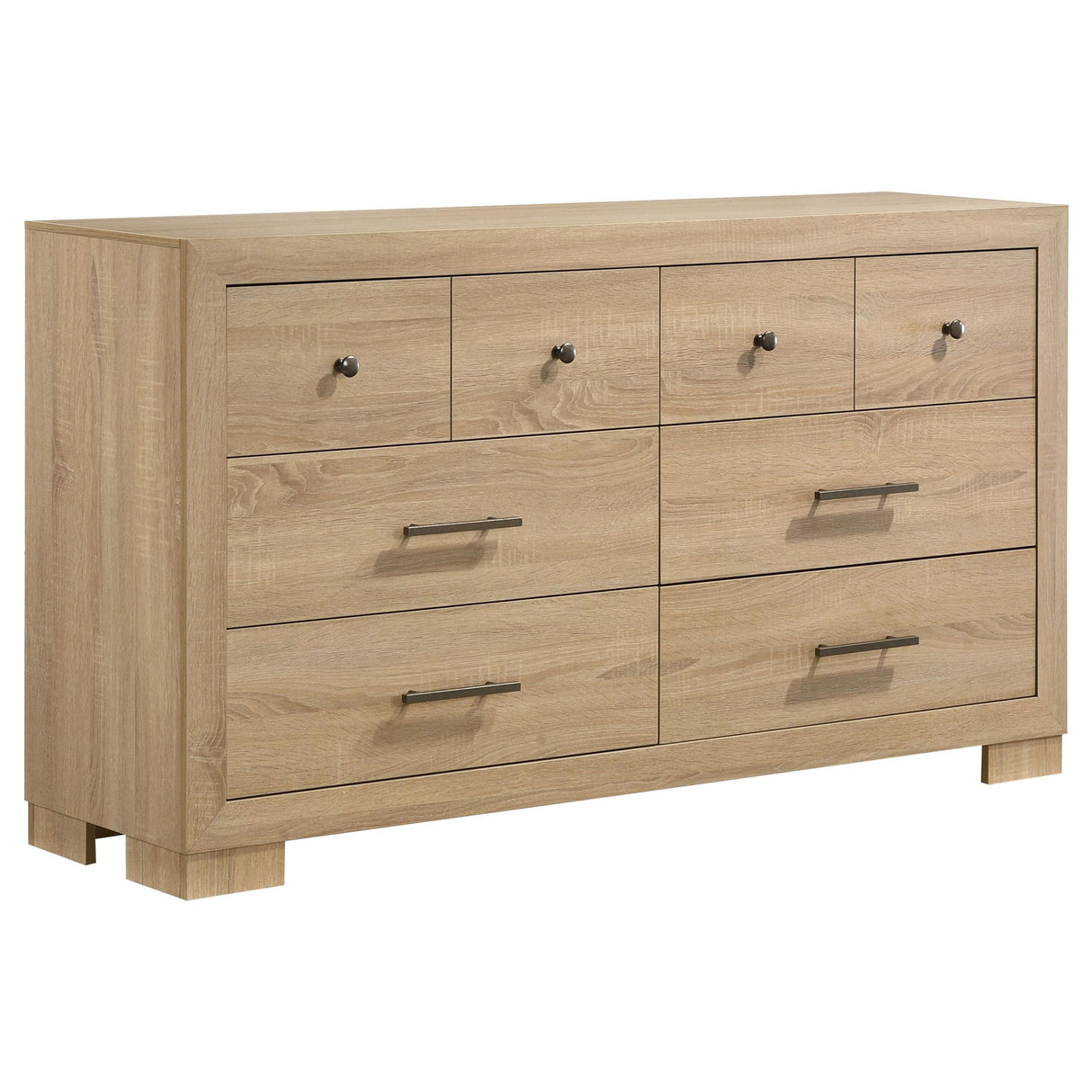 Arielle Light Oak 6-Drawer Bedroom Dresser Cabinet from Coaster - Luna Furniture