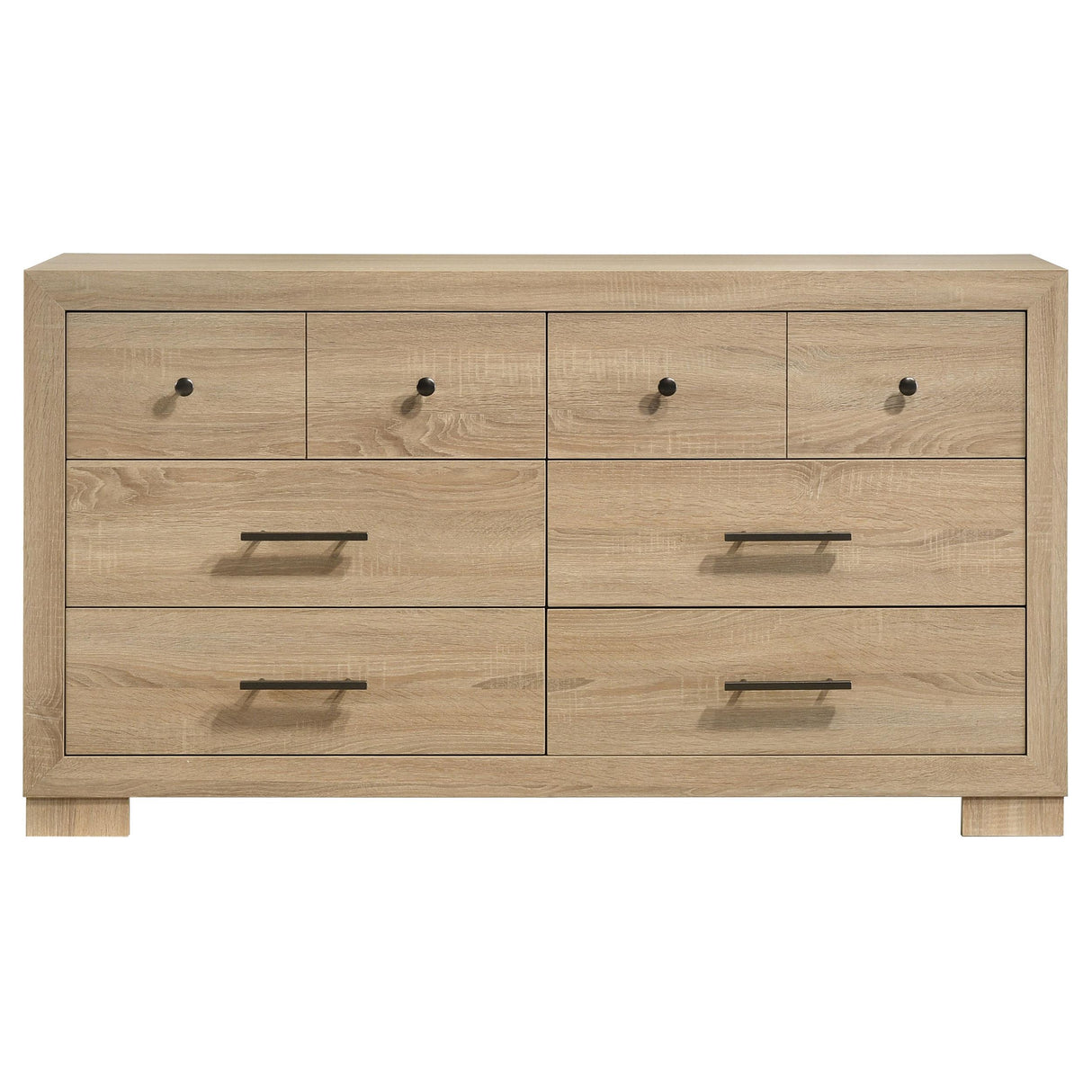 Arielle Light Oak 6-Drawer Bedroom Dresser Cabinet from Coaster - Luna Furniture
