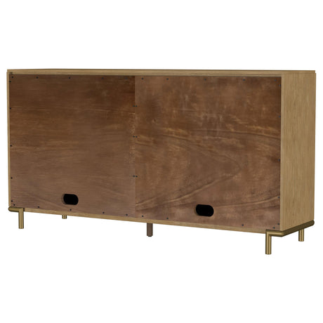 Arini Sand Wash 2-Drawer Cane Door Dining Sideboard Server from Coaster - Luna Furniture