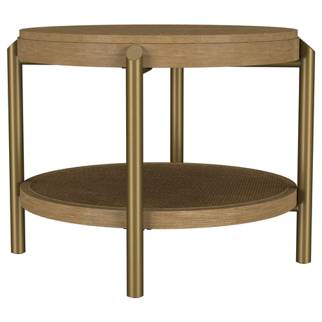 Arini Sand Wash 2-Piece Round Coffee and End Table Set from Coaster - Luna Furniture