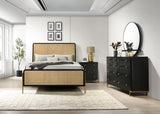 Arini Black and Natural 4-Piece California King Bedroom Set from Coaster - Luna Furniture