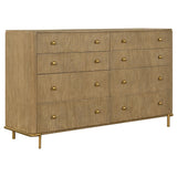 Arini 4-piece Eastern King Bedroom Set Cream and Sand Wash from Coaster - Luna Furniture