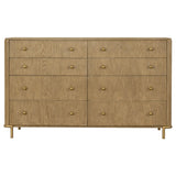 Arini 4-piece Eastern King Bedroom Set Cream and Sand Wash from Coaster - Luna Furniture