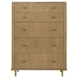 Arini 5-piece Eastern King Bedroom Set Cream and Sand Wash from Coaster - Luna Furniture