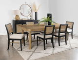 Arini 5-piece Extension Leaf Dining Table Set Black from Coaster - Luna Furniture