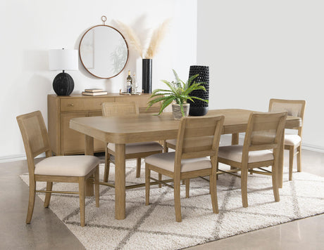 Arini Sand Wash 5-piece Extension Leaf Dining Set from Coaster - Luna Furniture
