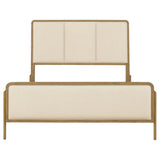 Arini Cream and Sand Wash Eastern King Panel Bed from Coaster - Luna Furniture