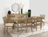 Arini Sand Wash 7-piece Extension Leaf Dining Set from Coaster - Luna Furniture