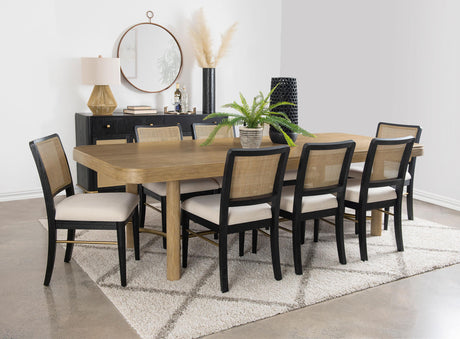 Arini Black 9-piece Extension Leaf Dining Set from Coaster - Luna Furniture