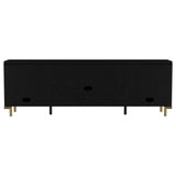 Arini Black Rattan Cane 2-Door TV Stand Media Console from Coaster - Luna Furniture