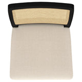 Arini Black Rattan Cane Dining Side Chair, Set of 2 from Coaster - Luna Furniture