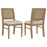 Arini Sand Wash Rattan Cane Dining Side Chair, Set of 2 from Coaster - Luna Furniture