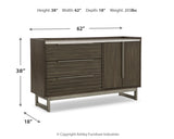 Arkenton King Panel Bed with Dresser in Grayish Brown from Ashley - Luna Furniture