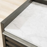 Arkenton King Panel Bed with Mirrored Dresser, Chest and 2 Nightstands in Grayish Brown from Ashley - Luna Furniture