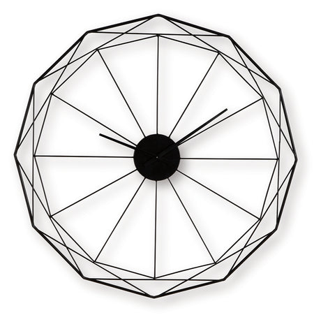 Arkthorne Black Wall Clock from Ashley - Luna Furniture