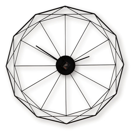Arkthorne Black Wall Clock from Ashley - Luna Furniture