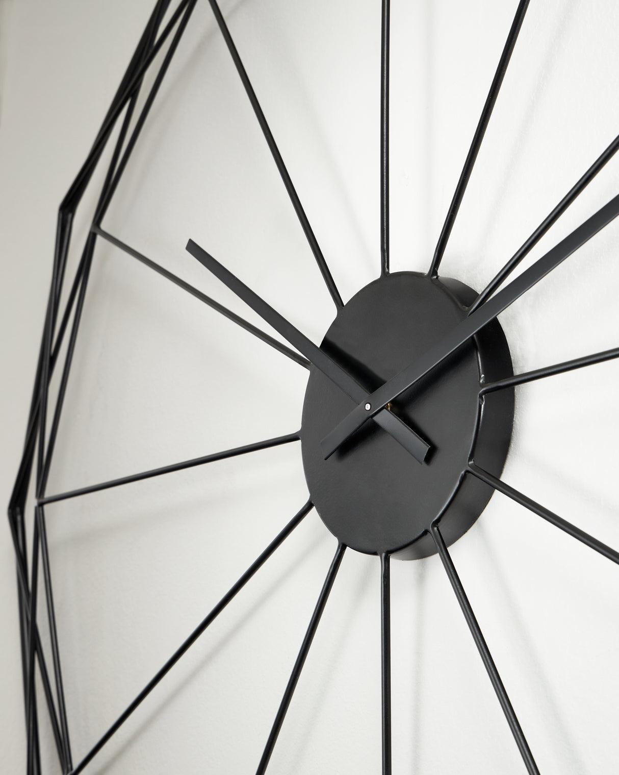 Arkthorne Black Wall Clock from Ashley - Luna Furniture