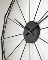 Arkthorne Black Wall Clock from Ashley - Luna Furniture