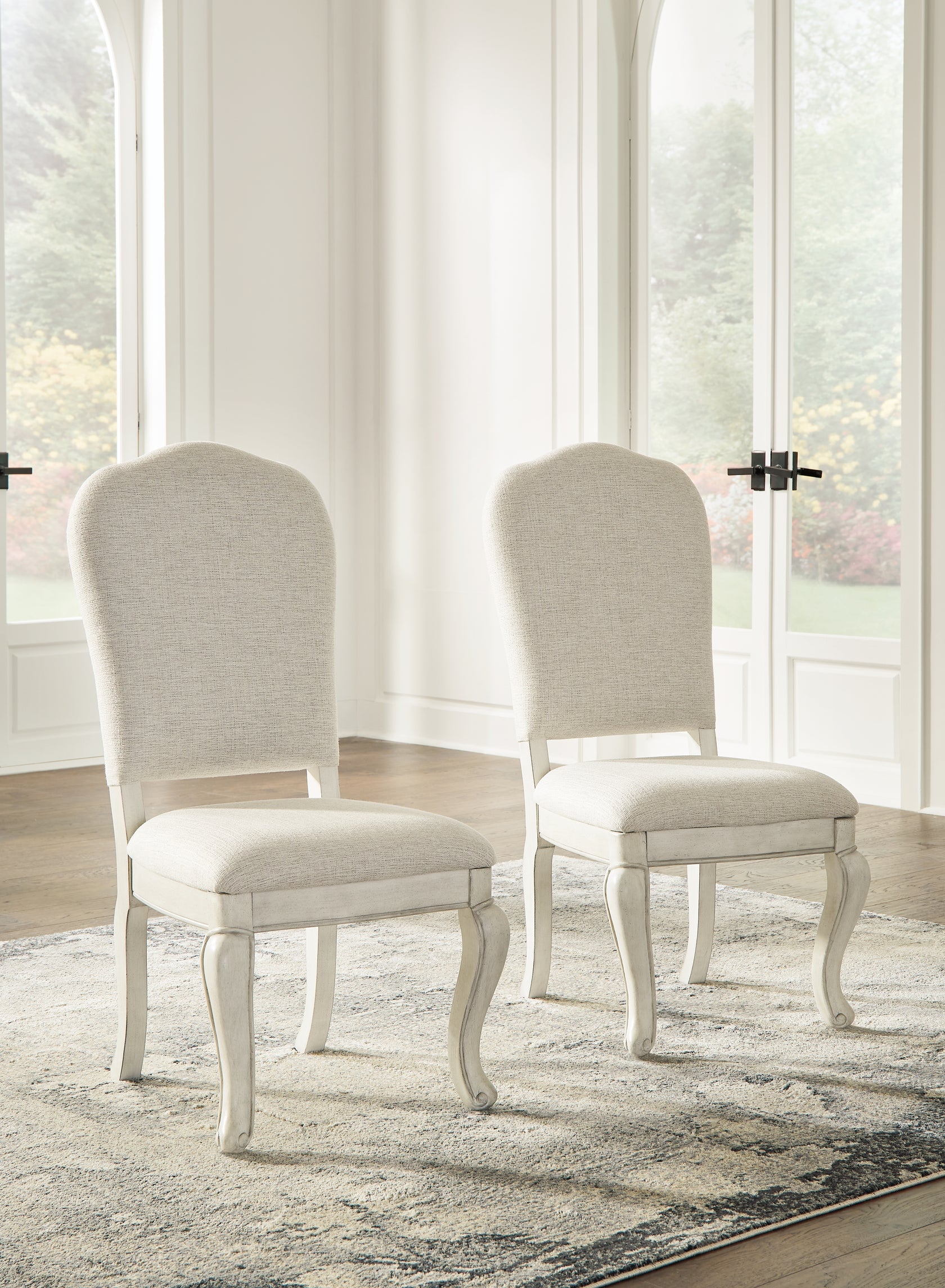 Arlendyne Antique White Dining Chair, Set of 2 from Ashley - Luna Furniture