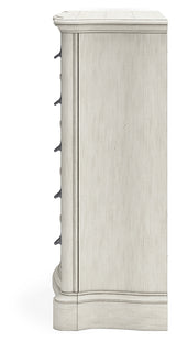 Arlendyne Antique White Dresser, Mirror, Chest and Nightstand from Ashley - Luna Furniture