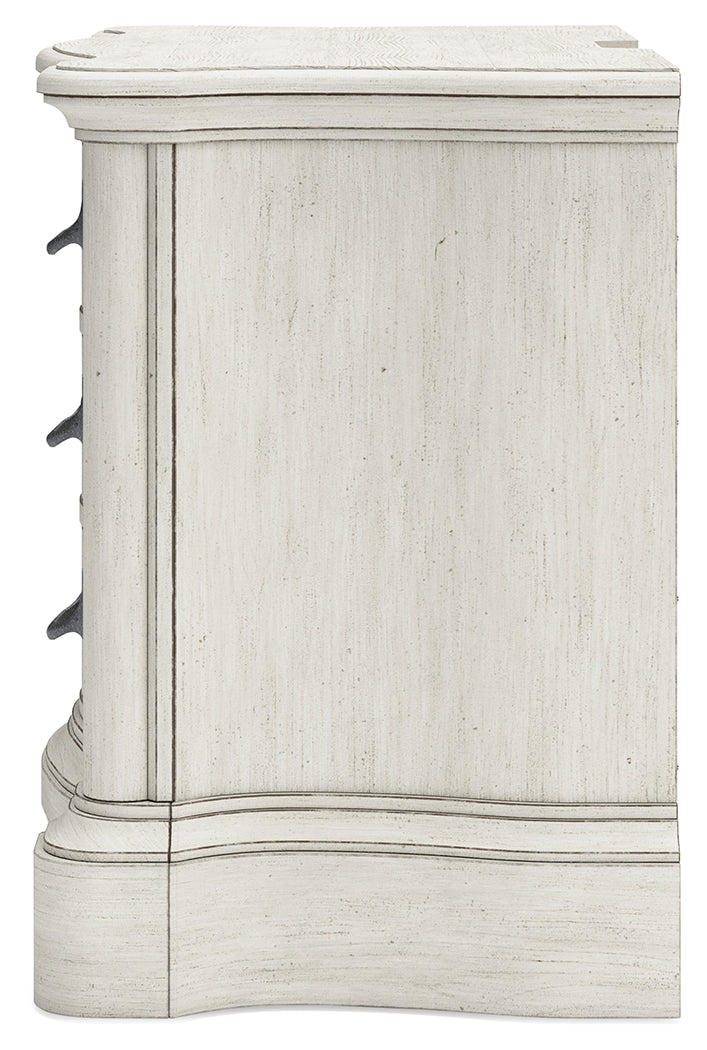 Arlendyne Antique White Dresser, Mirror, Chest and Nightstand from Ashley - Luna Furniture