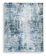 Arlenmont Blue/White/Brown Large Rug from Ashley - Luna Furniture
