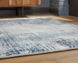 Arlenmont Blue/White/Brown Large Rug from Ashley - Luna Furniture
