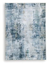 Arlenmont Blue/White/Brown Medium Rug from Ashley - Luna Furniture