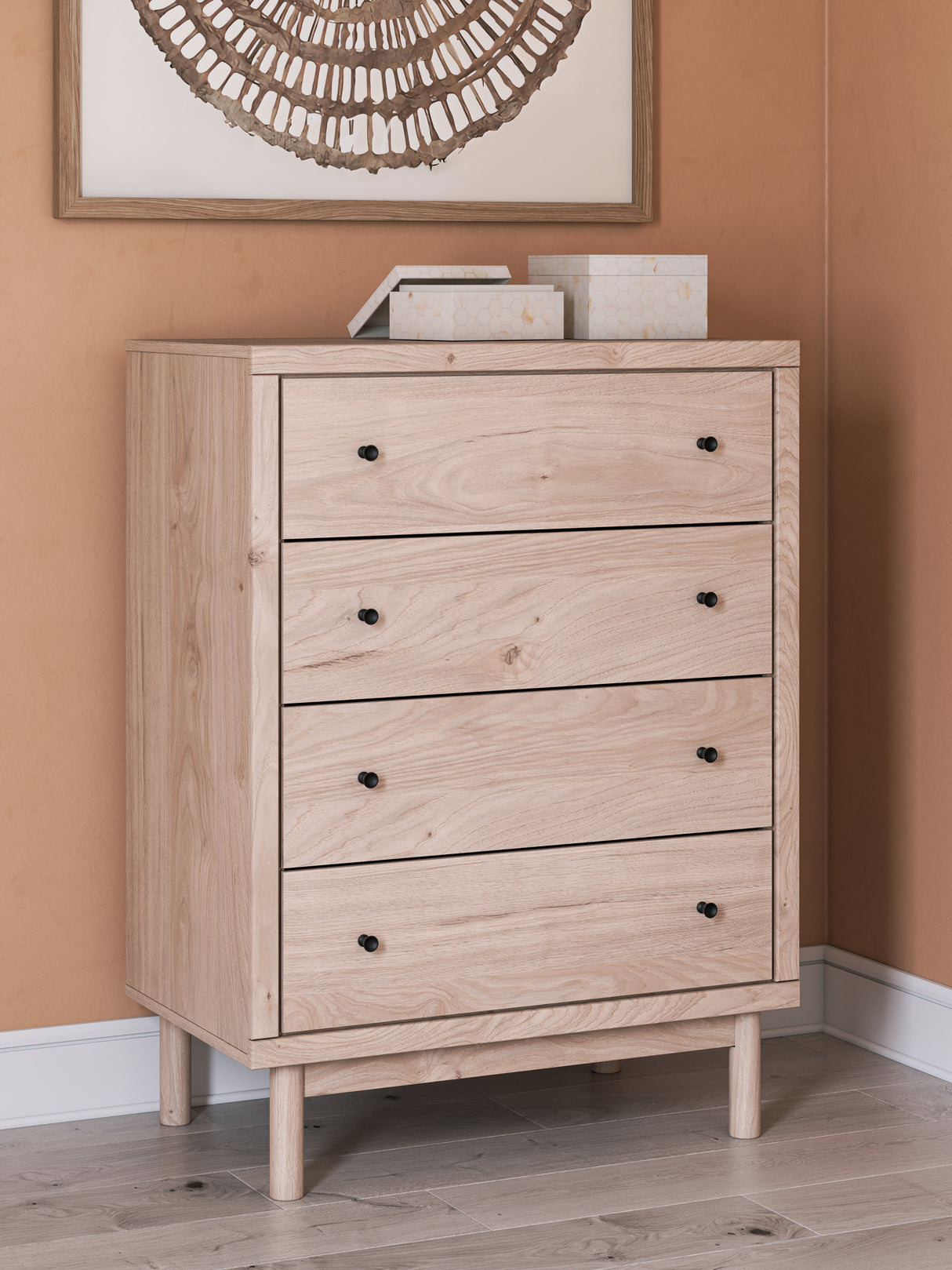 Arloster Tan Chest of Drawers from Ashley - Luna Furniture